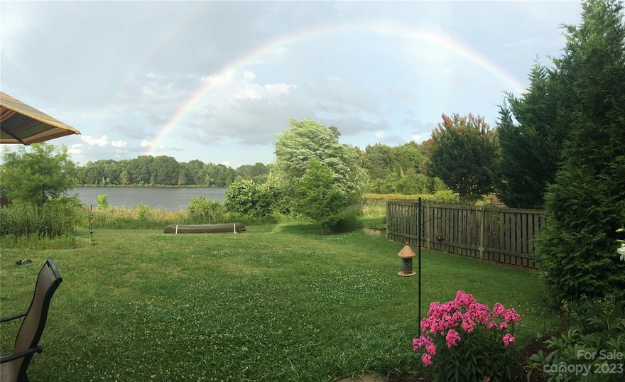 Get ready to be WOWED! This move-in ready, WATERFRONT, one owner home has been lovingly maintained & updated & is ready for it's new owner!  From fresh paint throughout, & newer HVAC & HWH, all you need to do is move-in!  Situated on one of the best lots in the entire neighborhood, this home backs up to the community pond (HOA maintained) offering you serene privacy, while being in one of the best locations in Steele Creek.  The main level offers an open concept floor plan featuring a HUGE family room with gas fireplace, den, & eat-in kitchen w/island! Upstairs includes a loft area that can be used as an office, playroom, family room or all three!  Upstairs you will also find an over-sized en-suite bedroom featuring tray ceiling, en-suite bath w/garden tub & custom closet. The two well-sized auxilary bedrooms both have large closets & dedicated laundry room is centrally located.  Outside your large, level backyard give you space & privacy.  Close to shopping, restaurants & highways!