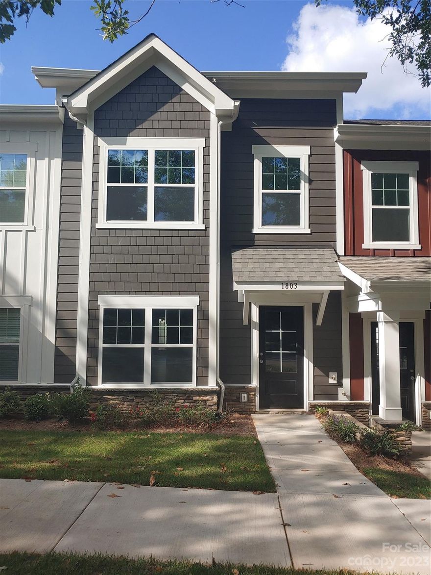Experience the pinnacle of luxury in this new 3-bedroom, 2.5-bathroom townhome nestled in Cline Village. Located a stone's throw away from the Rock Barn Country Club and Spa, and just 10 minutes from the bustling downtown Hickory, with its dining and shopping delights. Enjoy easy access to Lake Hickory and I-40, allowing for quick mountain getaways or a breezy commute to Charlotte in under an hour. The main-level owner's suite adds an extra layer of comfort, while the open concept floor plan, granite countertops, upgraded flooring, soft-close kitchen cabinets, and stainless steel appliances epitomize modern elegance.