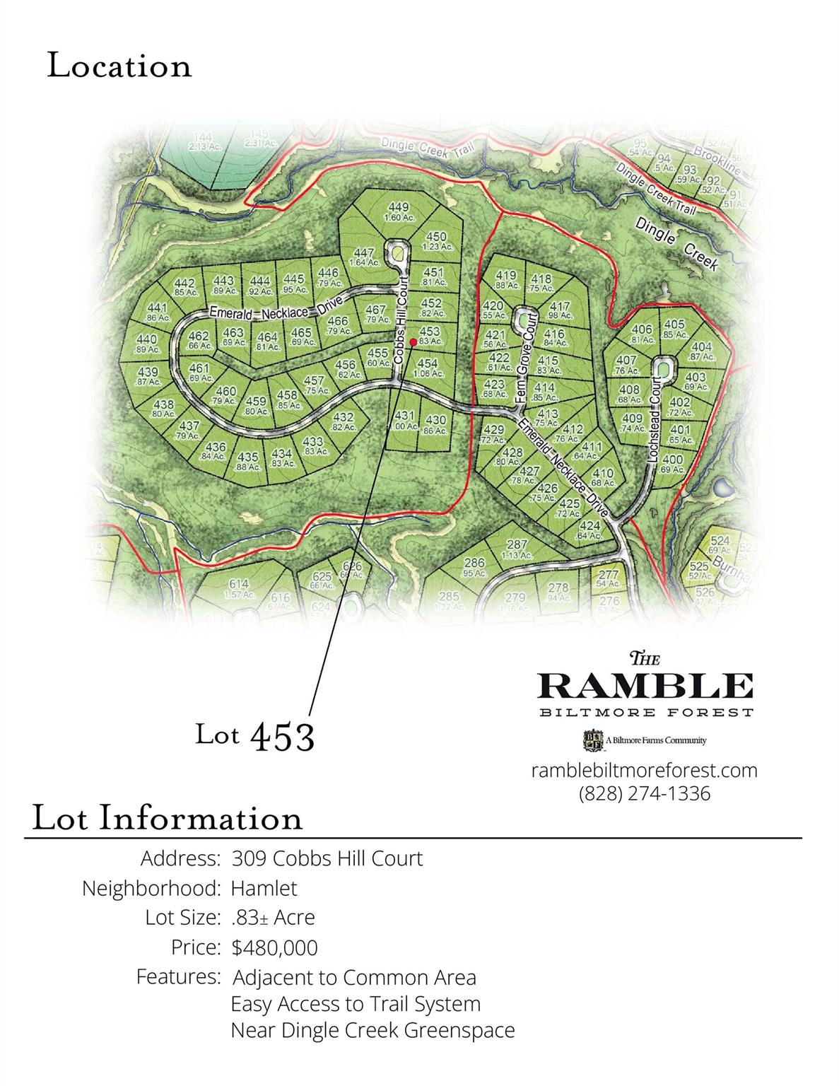 309 Cobbs Hill Court 453