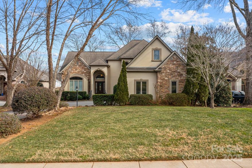 Spectacular waterfront home w/beautiful views of LKN. Located in the sought after community of Smithstone. Beautifully appointed home, providing luxury features you would expect living on the lake. Chef's Kitchen w/ S/S appliances, gas cooktop, wall oven, granite countertops, large island/brkfst bar, & more. Great rm features gas log fp w/custom granite surround, gorgeous built-in cabinetry, large glass doors to oversized deck to enjoy stunning views of LKN.  Second stairway leads to a very large, unfinished bonus rm that can easily be converted into additional living space.  2nd level primary bdrm has gorgeous water views w/Juliet balcony, very spacious primary bath & walk-in closet. Basement/2nd living quarters w/bar area & spacious bdrm & bath. Huge work space area, access door to the back, great for storing lake equipment. Inspired by the love of entertaining, this home has it all inside & out. Take in the beautiful views by the dock and deck, & enjoy the beautiful sunsets!!