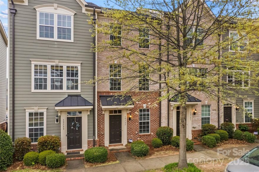 Don't miss this one. Location is unparalleled! WALKABILITY to charming Downtown Davidson, the LKN Social District, upcoming Greenway Gartens & The Cain Center for the Arts. Also, within Antiquity, is a grocery, restaurants, shops, an outdoor pool, pocket parks, dog park & access to the Greenway at the quaint covered bridge with miles of walking & biking trails. Just across I-77 are the beautiful shores of Lake Norman with waterfront restaurants & parks. This 3-story, brick townhome is former model home & offers 2 beds & 2 full baths up, kitchen with island, granite, tile backsplash, stainless appliances & pull-up eating bar. The main-level flex space offers endless opportunities as rec or office space, featuring a half bath. Interior just fully refreshed with full interior paint of walls, trim & ceilings as well as new carpet on main-level entry and upstairs bedroom areas. HOA maintains yards & exterior. Low maintenance living & accessibility to all your needs right at your fingertips!