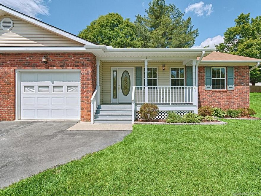 Great single level living! 3 bedroom and 2 bath townhome with level yard. Great covered front porch, spacious rooms with vaulted ceiling in living room. Gas fireplace. Lots of storage. Extremely well maintained and move in ready. City water and sewer. Live here permanently or use as an investment rental property.