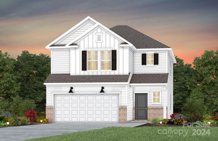 The List Price INCLUDES our current sales incentive as shown on our website, call for details. New Construction Home ready for NOVEMBER Close in Brand New Neighborhood! Located minutes away from the Whitewater Center, shopping and dining and proximity to Mountain Island Lake and Charlotte Douglas International Airport. This Harris is a 4 bed, 3.0 bath open floor plan. Main floor includes Guest Bedroom with Full Bathroom, Dining Area, Kitchen with White Cabinets, Granite Countertops, Stainless Appliances and extended Bar-top, and more. Second floor includes Owner's Suite with Walk-in Shower; Secondary Bedrooms with Bathroom, Laundry, and large Loft. Move-in Package included with Refrigerator, Wash & Dryer and Standard Window Blinds. Please contact listing office to set an appointment to view home site and floor. HOA fees include High-Speed Internet and TV service. All Photos are representative only, not of this home.