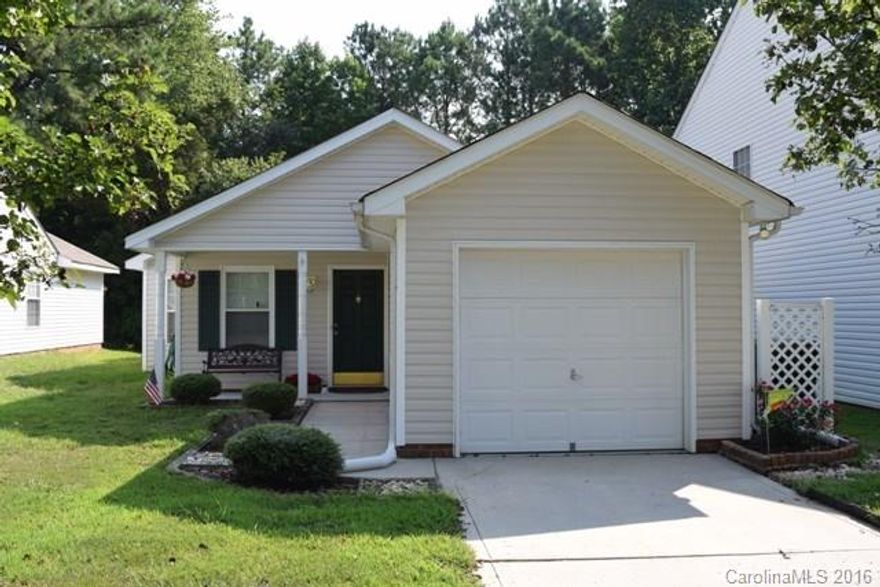 Spectacular ranch home in a great location! Cathedral ceilings, dine-in kitchen, and split bedroom plan. Spacious laundry room, wired for security system, and tons of storage space in garage. Private yard backs up to woods, fully fenced.