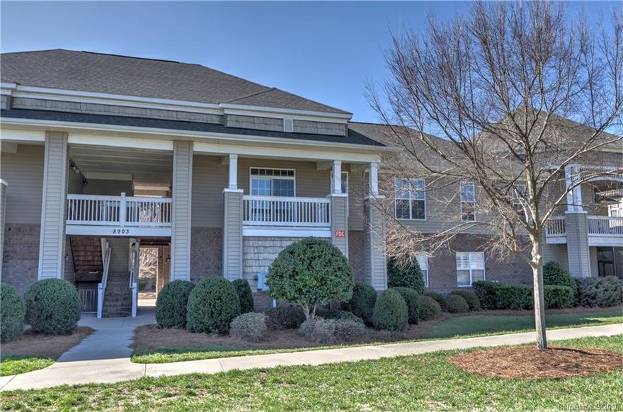 Elevator - Garage - Location!  Shopping,Restaurants, Lake Norman and I77 access just a few minutes away. Two bedrooms, two baths. Open Floor Plan.  Enjoy the cozy fireplace in the Living Room. Spacious one car garage below unit with additional parking space. This is a must see. Home is located in Cornelius in a lovely neighborhood.