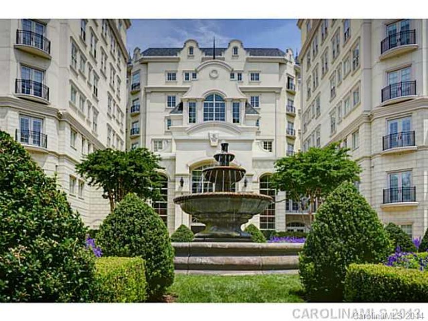 Wonderful condo with quiet view of garden and Cotswold tree tops. Large rooms with plenty of closet storage. Living Room with fireplace adjacent to large Kitchen open to Great Room. Large Dining Room and separate Study. Two parking spaces and a private storage room in parking garage.  Rosewood offers many amenities such as a fitness room, pool, tennis court, massage room, business center, card room and a concierge. 24-hour security. This unit is under construction with completion in the Fall.