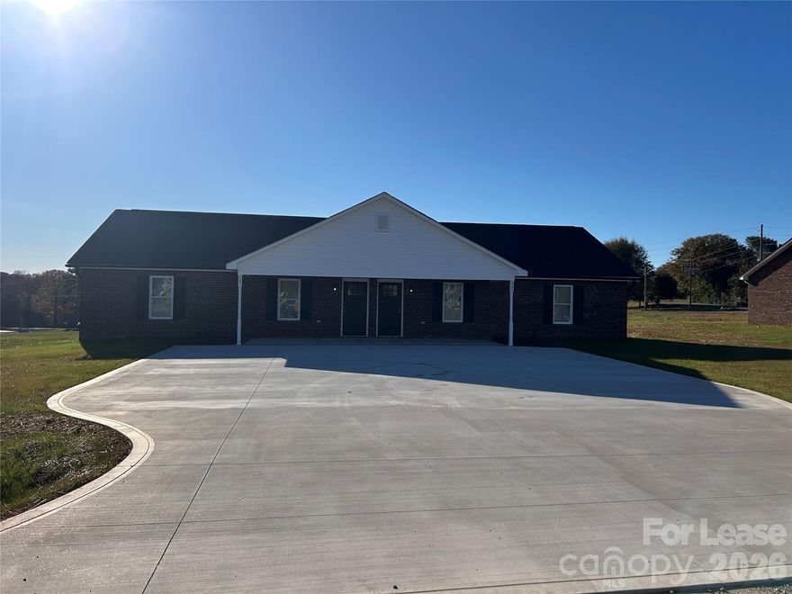 Brand new, never lived in 2 bedroom 1 bath duplex located in western Lincoln County. 10 mins to downtown Lincolnton. Enjoy LVP flooring throughout for easy cleaning, granite counter tops and stainless steel appliances. Equip with a refrigerator, stove, dishwasher and microwave you don't have to worry about appliances other than bringing your washer and dryer!  This home sits in a quiet country setting with concrete drive parking for two cars and a large backyard for your enjoyment. Walk right out of your back door onto your patio.  No stairs!  Move-in ready! Water is included in rent. The only utility required would be electricity and internet/cable if desired. Pets are limited to one small dog or cat with a non-refundable $500 pet fee.