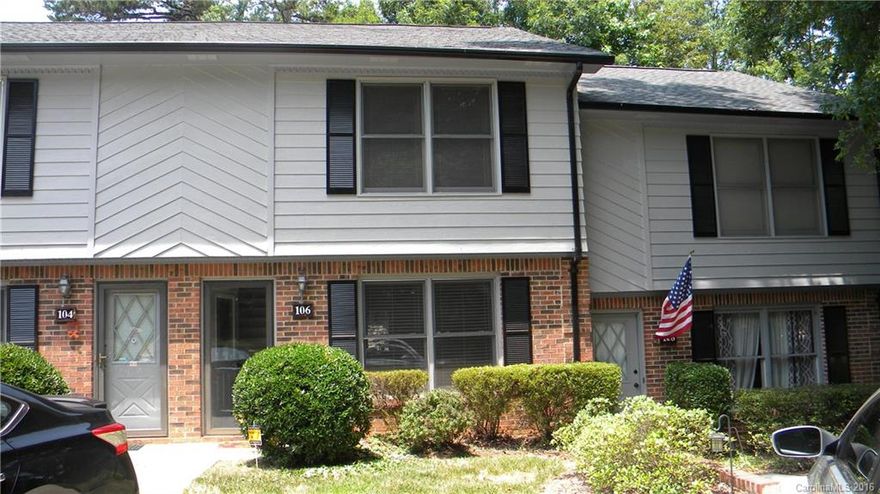 Updated, open and airy and ready to move in.  Large granite bar for your gourmet cooking and entertaining.  Lovely appliances, beautiful cabinets, gorgeous laminate bamboo flooring in greatroom, tiled kitchen and baths, and a wonderful deck overlooking a landscaped lot with a privacy fence.    Extra storage outside on the deck.  Seller will contribute up to $3,000 for new HVAC with a  full price offer.   The Pool is within walking distance around the corner.   This one will not last long.