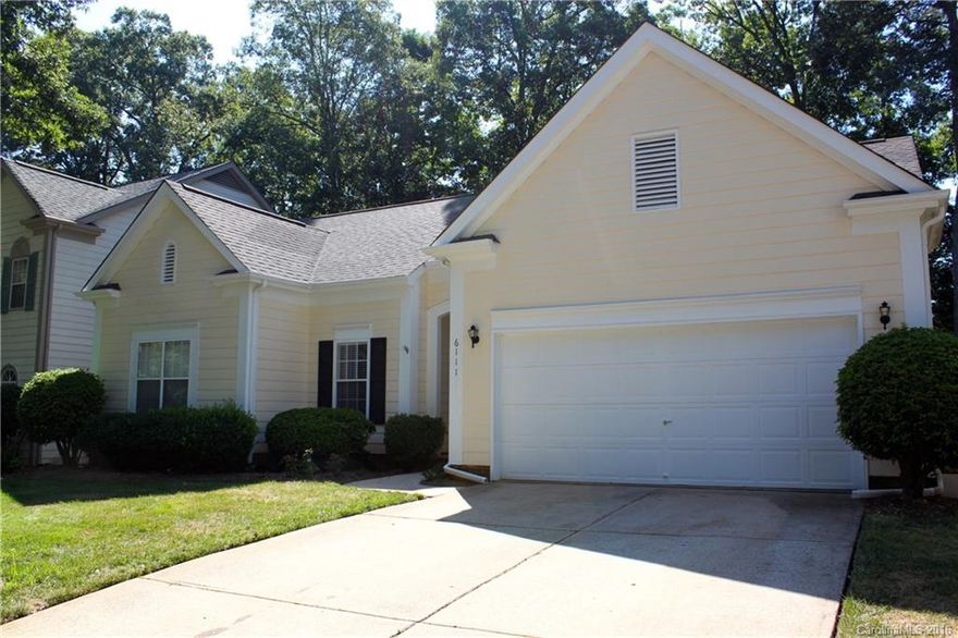 This charming ranch home with open floor plan is available now! Beautiful hardwood floors great you in the great room and leads right into the dining area. Kitchen includes all major appliances, beautiful tile countertops and backsplash! Relax in the jacuzzi tub in the master bathroom. Two additional rooms are great sizes. Enjoy the summer months outside on the patio surrounded by the large back yard and wonderful landscaping.