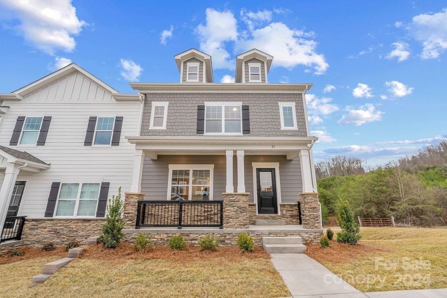 Private, low maintenance living awaits you at The Springs of North Asheville. 
This tri-level home features an open concept main level living area, a breakfast nook, dining area and kitchen with stainless steel appliances.  Kitchen includes soft close cabinets, quartz countertops and an upgraded lighting package.  The upper level features the primary bedroom with and upgraded ensuite and large walk-in closet.  The secondary guest bedrooms are very spacious and are connected with a jack and jill bath.   Finishing out the home is a unique flex space on the lower level perfect for a home office or workout space.  The Springs of North Asheville is located just minutes to great restaurants and shops in downtown Weaverville and is only 12 minutes from downtown Asheville, this home is convenient to everything.