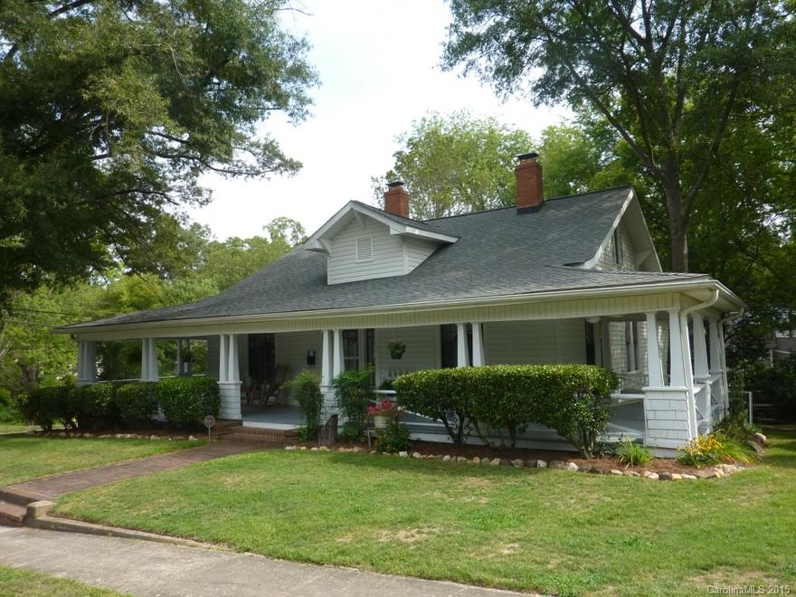 This great,well maintained and updated 1 story home is as charming as they come!From the brick walkway up to the front porch to the wrap around porch, this home has unlimited character! This home has beautiful hard wood floors,3 large spacious bedrooms with TWO Full baths!The dining room is huge with original built-ins and fireplace!This home is within walking distance to downtown Concord and just outside the historical district! Home has had a pre-list inspection and all repairs have been made!