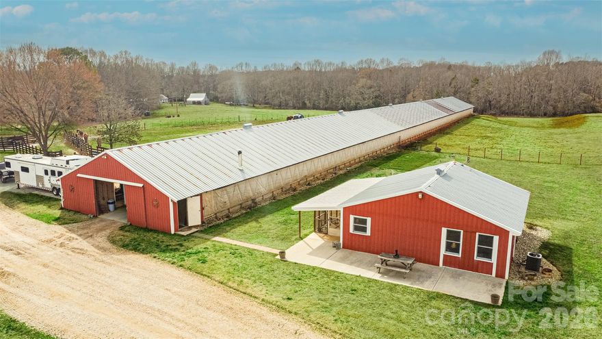 69+ acres with unlimited potential... investmentment, develop, venue, retreat, private estate. This established horse farm has an 800sq ft barndominuim with 2 bedrooms and 1 bath. The show stopper is the 400' x 45' barn with an entertainment area with woodstove, bar area, kitchen, bathroom and large gathering area. Beyond the entainment area, there are stalls, tack area, huge amount of storage large enough for boats, tractors etc AND a covered riding pen.  Multiple pastures make herd management simple. Property is bordered by a creek surrounded by beautiful hardwoods.  Multiple homesites to build your forever home. Chester County has verbalized that 50% of the property can be developed into 1+ acre septic lots without rezoning.  There are 2 separate areas of road frontage on Westbrooke Road wide enough for roads into the property. 
Seller is open to selling 50% of the acreage and retaining the other half with barn and residence.
Seller financing option available: contact Agent for details
