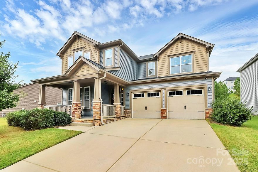 Welcome to this beautifully maintained home featuring a charming French Country exterior and inviting front porch. Step inside to an open-concept floor plan with 9-foot ceilings, 8-foot doors, and oversized windows that fill the space with natural light. The extended living room includes a gas fireplace and the great room has ample space for various use such as an office area, dining room and much more. The chef’s kitchen is a true showstopper, complete with soft-close cabinetry, a butler’s pantry, and seamless flow into the sunroom extension—perfect for gatherings or quiet mornings. Enjoy modern upgrades throughout, including new LVP flooring on the main level, Nest AC, and a Vivint security system with cameras and sensors. Upstairs offers a versatile loft/bonus area, while the spacious primary suite features a large walk-in closet and spa-like bath with a soaking garden tub. All three secondary bedrooms are generously sized, with the front bedroom offering vaulted ceilings and a stunning view. Outdoors, the flat, fenced-in backyard backs up to community woods for privacy and includes a shed with shelving and an extended patio with a built-in Napoleon gas grill—ideal for entertaining. The home sits directly across from the pond for serene views and offers extra side yard space for even more privacy. With only one owner and thoughtfully designed architectural details inside and out, this home is the perfect blend of style, comfort, and functionality. The community offers a pool, playground, and sidewalks throughout for easy strolls and recreation. Don’t miss your chance to make it yours!