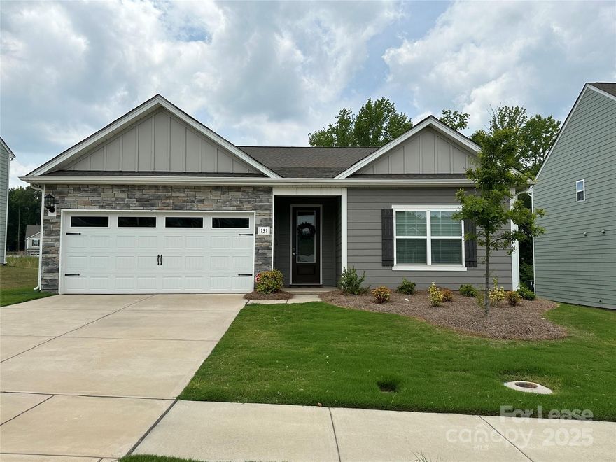 Welcome to Colonial Crossing. This beautiful single-family ranch-style (Unfurnished) home offers a spacious open floor plan designed for comfort and modern living. Featuring 3 bedrooms, 2 bathrooms, and a dedicated office/flex space, this home provides versatility for work or relaxation.

The primary suite boasts two walk-in closets, providing ample storage, while the kitchen is fully equipped with stainless steel appliances and a walk-in pantry—perfect for cooking enthusiasts. Washer and dryer are included, making laundry convenient and hassle-free.
Enjoy outdoor living on the covered patio, ideal for relaxing or entertaining. The attached two-car garage provides secure parking and additional storage. Pest control service is included for added peace of mind. Nestled in Colonial Crossing, residents enjoy proximity to Lake Norman, local parks, and convenient access to shopping and dining.