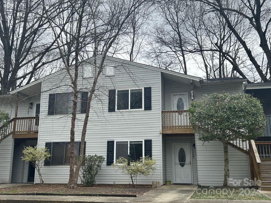 Upper unit condo for sale in sought after Hunters Chase community.  You'll enjoy the quiet and tranquil community living atmosphere while being close the all the conveniences of city living. This two-bedroom, one bath home features granite countertops, stainless steel appliance, bright breakfast area, screed-in porch with storage closet, roomy bedrooms, washer and dryer hook-up. Easy access to I-77, Fort Mill, Ballantyne, and 20 minutes to downtown Charlotte.  Minutes to downtown Rock Hill, easy access to shopping, dining, and entertainment.