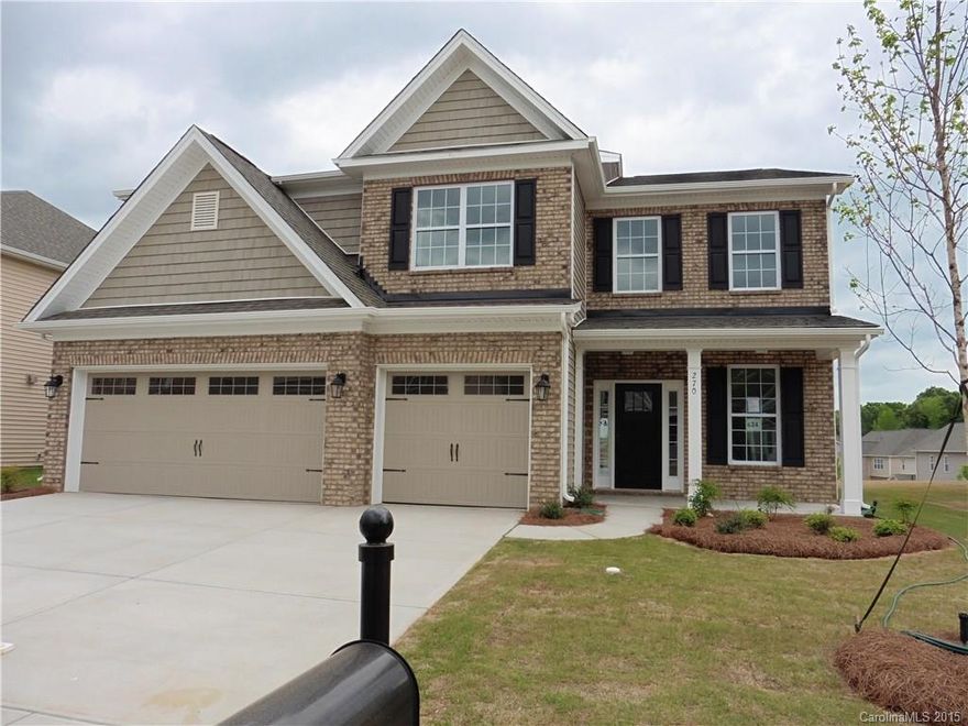 Great home with open floor plan with large rooms and plenty of upgrades.  This home boast a Gourmet kitchen w/SS Double oven, gas cooktop and granite counters w/tile backsplash.  The master bedroom is spacious and has a sitting area the size of most bedrooms.  The master bath has double vanities and separate tub & shower.  This one will be ready to close around the beginning of the new year.  All Pictures are Sample pictures only!