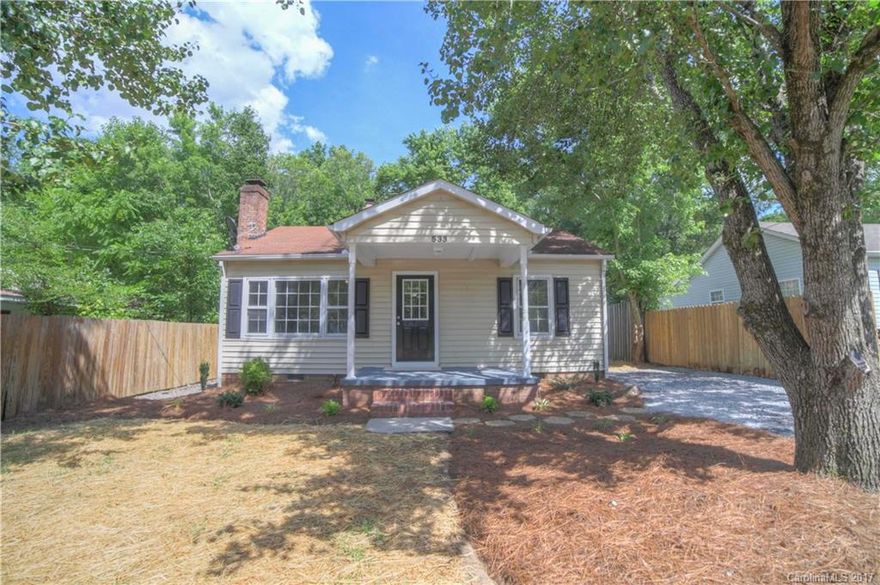 Beautifully remodeled ranch located near the heart of Old Town Rock Hill. This 3br 1ba home has been renovated inside and out. Brand new flooring, cabinets, SS appliances, water heater, plumbing, and light fixtures. The entire home has been freshly painted. Fresh new landscaping in the front yard. Beautifully landscaped and private backyard. This is a fantastic opportunity for a first time home buyer or for an investor.
