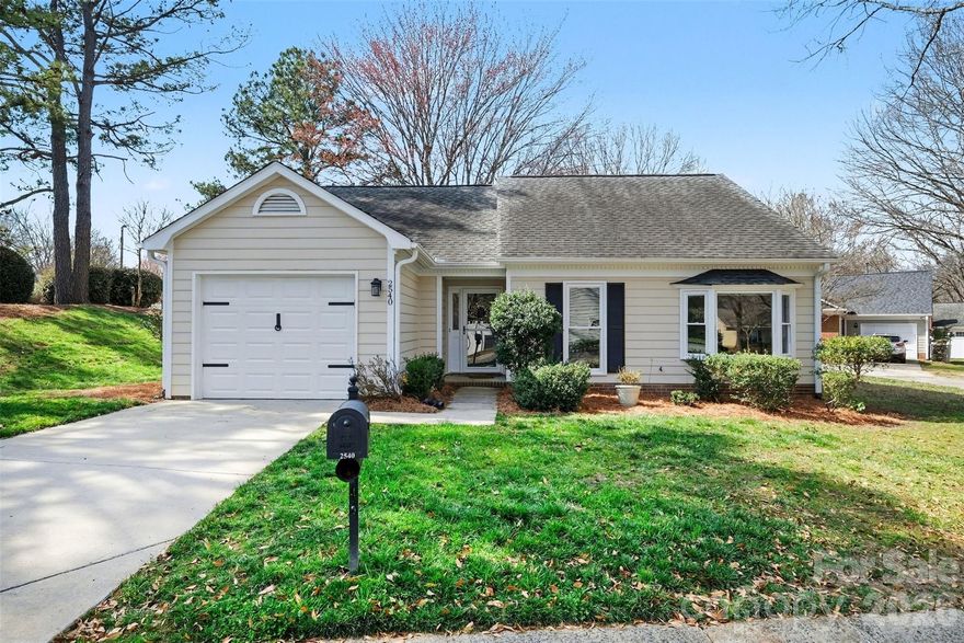 Welcome to this charming single-level home in highly sought-after Oberbeck Village, offering comfort, convenience, and easy, low-maintenance living. Nestled on a quiet, tree-lined lot with mature landscaping, the home features inviting curb appeal and a private, fenced backyard that creates a peaceful outdoor retreat.

Inside, the bright and inviting layout is filled with natural light and centered around a cozy fireplace in the spacious living area. The living space flows comfortably into the dining area and kitchen, creating an easy setting for everyday living and relaxed entertaining.

The bedrooms provide flexible space for guests, a home office, or hobbies, while the thoughtful single-level design makes the home both practical and easy to enjoy.

Step outside to a private patio surrounded by fencing and mature trees—perfect for morning coffee, outdoor dining, or gathering with friends. The backyard offers a wonderful balance of privacy and manageable outdoor space.

Residents of Oberbeck Village enjoy the benefits of low-maintenance living, with the HOA covering water, sewer, trash service, road maintenance, and lawn and landscaping service. 

Location is truly a standout. Just minutes away, the Little Sugar Creek Greenway offers miles of scenic trails for walking, biking, and enjoying the outdoors. You’ll also love being close to Park Road Shopping Center, SouthPark Mall, and Montford Drive, home to some of Charlotte’s most popular restaurants, shopping, and local favorites.

With convenient access to Uptown Charlotte, the light rail, and major roadways, this home offers the perfect balance of neighborhood charm and city convenience.