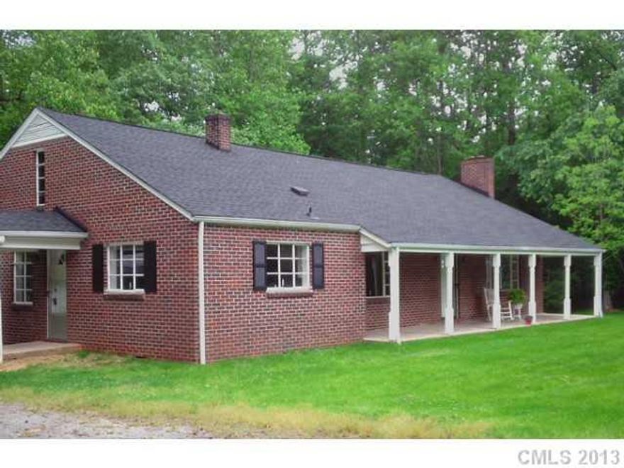 Listing contains 2 parcels,  home with 3.7 acres located on parcel 160104, 11 acres on parcel 160099, Hardwood floors, new countertops, new roof Aug 2011, basement area is cellar type area - does have access from main level but not space to finish.  Per Gaston County current tax value for 160099 $98,630 at current rate $1311.78 annual tax, parcel 160104 value is 84,512 approx. tax $1,124, Connected to city sewer 2014