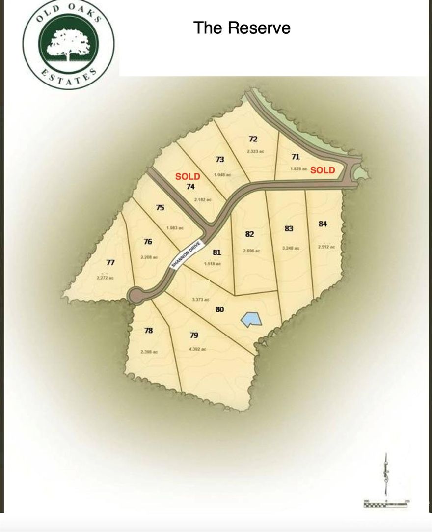 View of Grandfather Mountain from the lot. Old Oaks Estates is a private gated community and this lot is located in The Reserve section with larger homes and big views. Att fiber in place with up to 1000 meg internet speed. Property corners are marked.