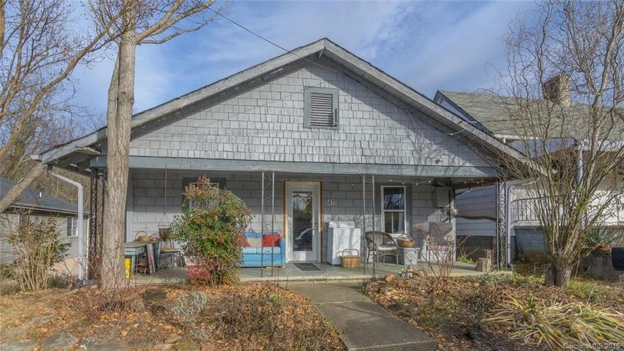 1.5 - 2 Blocks from King Daddy’s & The WALK, this 2BR, 1BA close to 1,000 sq ft West Asheville Artsy Fun Bungalow is ready for your cosmetic finishing touches and updates!  Upgraded wiring, newer plumbing upgrades, insulation added, bathroom updated, windows reframed and newer sheetrock walls! The kitchen was revamped to make a nice open bright floor plan. Seller installing NEW oil furnace! Priced so that you can make the necessary improvements to this REAL West Asheville STEAL…$160,000.