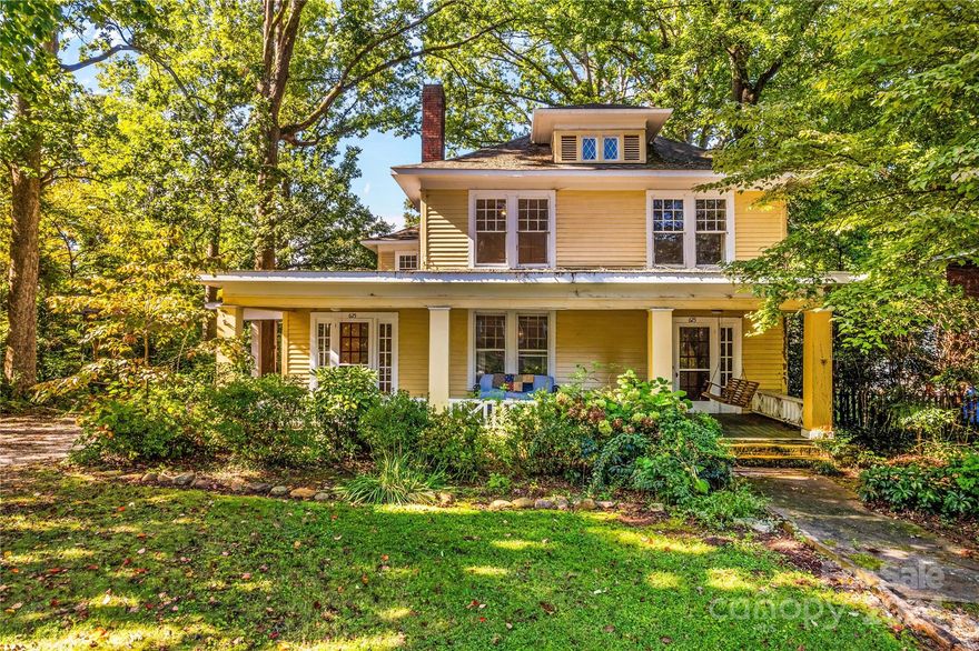 Invest in the history of Fulton Heights-Salisbury's oldest neighborhood. Priced to sell, this ca.1911, 5 bedroom 3 bath 2-story home is a jewel with a large lot. This home needs a buyer with historic preservation in mind. Details include a welcoming wide front porch, hardwood floors, vintage light fixtures/sconces, cedar closets, several cool old fireplaces, sunroom, enclosed side porch, and a very large upstairs sleeping porch. The kitchen has granite countertops with an attached laundry near the back entrance.  Main floor bedroom has fireplace and en suite bathroom. Don't miss the antique glass chandelier and built-ins in the dining room; brick floor on side porch; cast iron tub in the bathroom has an old "drain" handle; twin sinks & shower in full bathroom on upper fl. The sunroom is included in the heating living area. The sleeping porch room is not--HVAC could be easily added.
Community pool nearby at Eaman park. Centennial park is nearby. Close to I85. Prof photos coming soon.