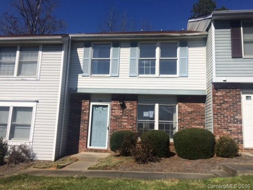 Great townhome just minutes from Downtown and I485.  Easy access from either Monroe Rd or Independence Blvd.  Lots of new construction in general area.  Come take a look!  Sold AS-IS only. Large fenced rear patio area with storage.
