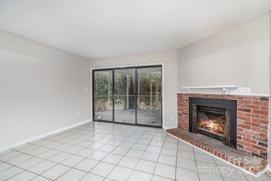 Back to the Market after a complete interior paint job. This is a Wonderful opportunity in desirable Raintree. The open floorplan makes this home feel modern & spacious. Home features updated kitchen w/pantry & plenty of cabinet and counter space plus pass-thru to Dining Area. Great room features wood-burning fireplace & sliding glass doors to screened porch, perfect for relaxing and entertaining. Powder room on main level is great for guests. Bedrooms are upstairs. Generous primary bedroom w/walk-in closet and access to upstairs deck. Laundry closet is conveniently located on 2nd level. Abundant storage thru-out; linen closet, plus outdoor storage closets off front & back patios. This affordable home is Walking distance to restaurants, shopping and more. Includes (2) assigned parking spaces just steps away from the front door. Excellent South Charlotte Location in Top-rated school district. This home presents a fantastic opportunity for investors or future homeowners looking to secure a home in a prime area. Interior Photos to come...