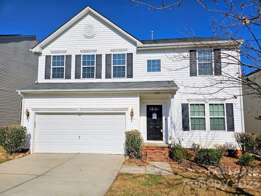 Gorgeous 4 BR/2.5 BA home! Freshly painted interior with new luxurious vinyl plank and carpet throughout! Main level featuring large great room. formal living room. Spacious kitchen with island, S/S appliances and dinning area. The upper level features 4 oversized bedrooms and laundry room. Primary bedroom suite features huge walk-in closet, bathroom with dual sink vanity. 2-car garage. Private back yard w/ deck. Community amenities include outdoor pool. tennis court, playground and recreation area. Convenient to shopping, dinning and I-485. Each person 18 years and older must complete a separate application and pay $55 application fee. No multiple roommate situations will be considered. Owner will consider indoor pets only. Cats or small dogs / approved breeds 20lbs or less. $300 (one time) pet fee per approved pet. Please contact us with any questions prior to submitting application(s).