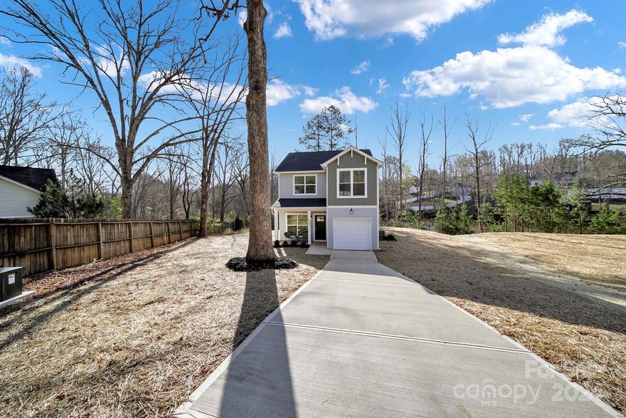 Back on the market at absolutely no fault of the seller! Qualifies for 100% financing and $1500 lender credit! Breathtaking new construction 3 bed, 2.5 bath home located at the end of a cul-de-sac in established Statesville neighborhood! Open floorplan on main level featuring 9 foot ceilings and luxurious finishes including granite countertops, white shaker cabinetry with soft close doors/drawers, subway tile backsplash, and stainless appliances. Primary suite offers oversized walk-in closet and ensuite bath with shower & dual vanity. Floorplan features dedicated home office, walk-in pantry, and mud room with built-in storage.  Complete with 1 car garage, covered front porch & rear patio with water view overlooking serene pond. Turnkey move in ready home perfect for first time buyers and investors! Builder warranty included.