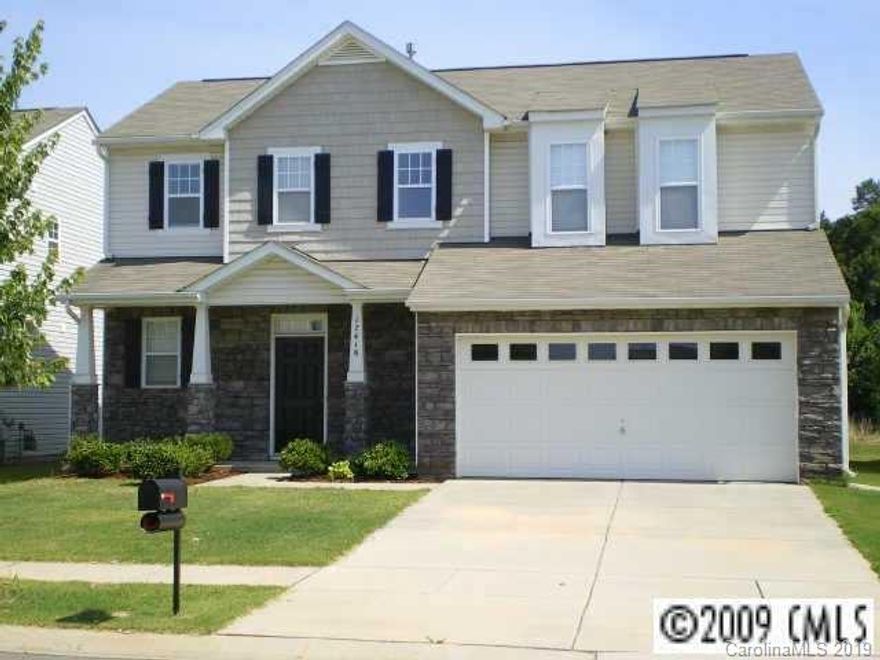3 bedroom, 2.5 bath home in desirable Ballantyne area. Open floor plan with gas fireplace in living room. Newer paint and carpet throughout first floor. Master suite upstairs has large walk-in closet, and an en-suite bathroom with a separate shower and garden tub, and dual sinks. Secondary bedrooms upstairs has a jack-and-jill bath to share. New HVAC unit and newer water heater. Private, flat backyard.