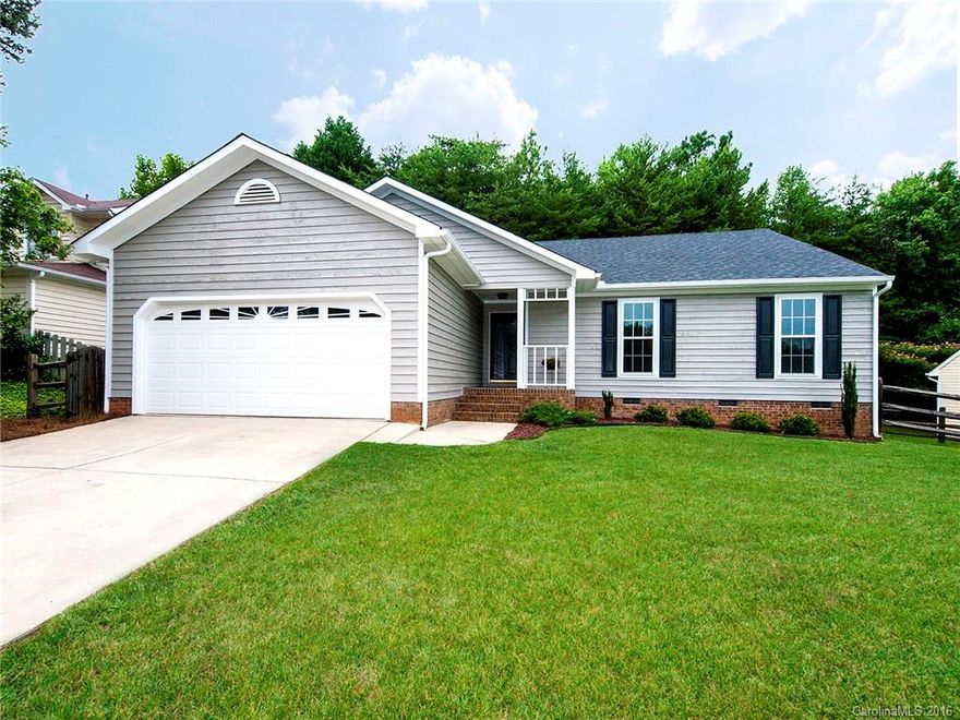 WOW... Newly renovated & desirable ranch features NEW HVAC, NEW windows, NEW flooring (wood, carpet & tile), NEW kitchen cabinets, NEW vanities, NEW granite tops in kitchen & baths, NEW faucets, NEW disposal, NEW stainless appliances w/ convection oven, NEW int & exterior paint, NEW crown molding & more!  Cul de sac location, fenced back yard & 2 car garage!  Qualifies for 100% USDA financing!