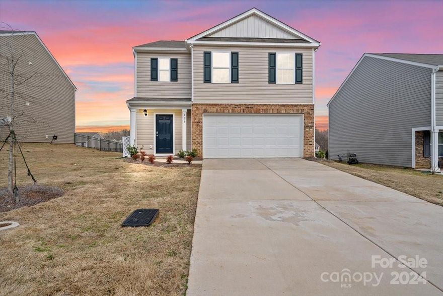 Welcome to this 5 bedroom, 3 full bathroom, located in the Miller's Grove Neighborhood. Step inside to discover a floor plan that effortlessly blends style and functionality. On the main floor, you'll find a full bedroom and bathroom, offering versatility and convenience for guests or multi-generational living. The main living area is highlighted by a large and open kitchen. The adjacent walk-in pantry adds efficiency of the kitchen space. The second floor is equally impressive, featuring a loft area that can be utilized as a versatile space for relaxation, or entertainment The well-planned layout includes an upstairs laundry room for added convenience. The master bedroom is a spacious escape with an ensuite bathroom features double sinks. Additionally, there are three more well-appointed bedrooms on this floor, providing ample space for family members or guests.One notable feature of this home is the abundance of closet space, ensuring that storage is never a concern.