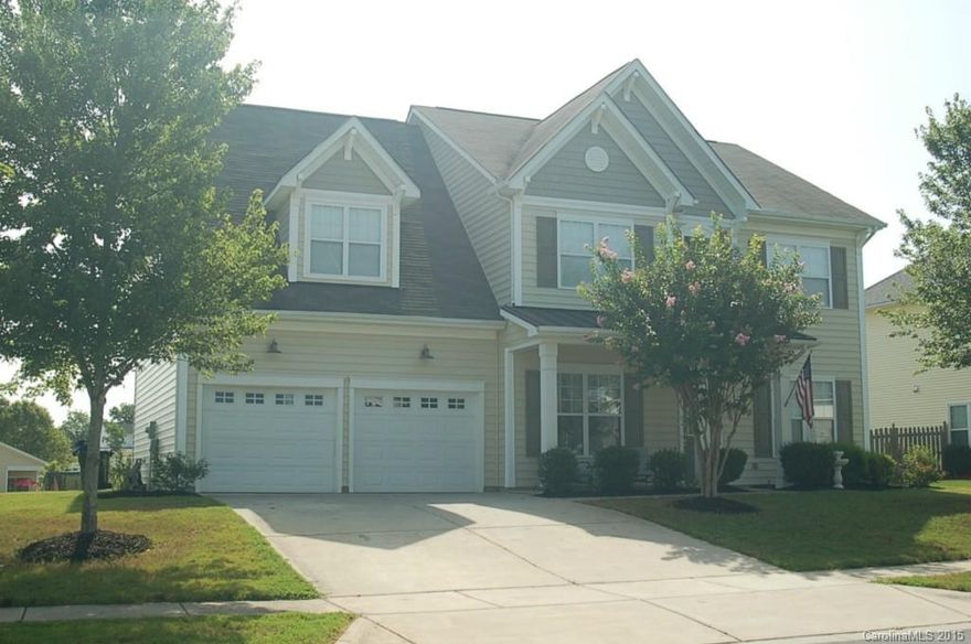 Magnificent Two Story home with spacious rooms and impressive features such as a sprinkler system, hardwood flooring, wainscoting and chair rail molding, a gourmet kitchen with double ovens and corian counter tops. French doors that lead to a study or home office. A huge bonus room upstairs with lots of natural light. The master bedroom features a trey ceiling with double doors that lead into the tranquil master bath with his and her closets and a separate garden tub and shower.