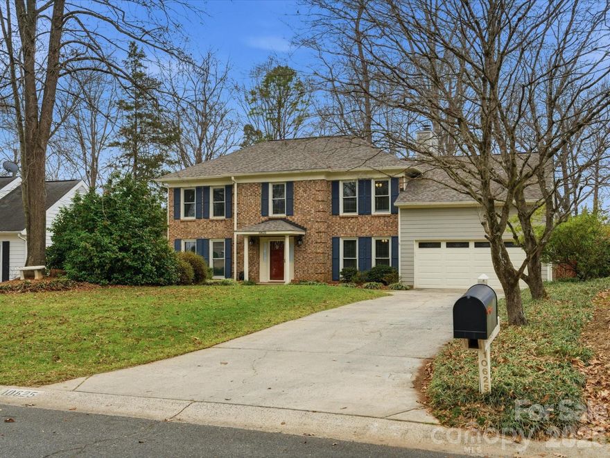 Lovely 4BR, 2.5 BATH w/Bonus Rm on private wooded flat lot lovingly maintained and updated by Sellers (30+years). One of S.E. Charlotte's most desirable neighborhoods with easy access to I485, good Schools and numerous shopping, dining and entertainment amenities. Raintree C.C. membership (not mandatory) initiation fee is waived (current fee is $30K will be $50K as of 4/1/2026). Please see details as well as extensive list of Seller improvements in documents attachment. This home has recently been professionally painted and cleaned and is move in ready.