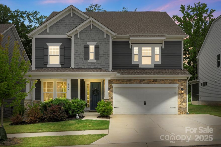 Welcome to this spacious 2-level home in the sought-after Massey neighborhood! With 5 bedrooms and 4 full bathrooms, this home offers a bright open floor plan with neutral paint, vinyl plank flooring, and abundant natural light. The inviting living area features tray ceilings, chair rail molding, and a cozy fireplace. Enjoy entertaining in the formal dining room or gather in the stylish kitchen with pendant lighting, stainless steel appliances, a large pantry, custom tile backsplash, and an eat-in area with kitchen bar seating. A flexible bedroom space on the main level adds versatility. Upstairs, the primary suite offers dual walk-in closets, and a luxurious ensuite with dual vanities, a soaker tub, and separate shower. The loft and secondary bedrooms on the upper level offer room for all your needs! Relax in the enclosed patio or entertain on the extended uncovered patio complete with outdoor fireplace. Community amenities include a clubhouse, pool, playground, and sidewalks.