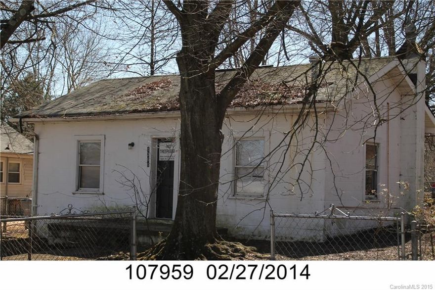 Great investment property! Concrete block home in reasonably good shape for the price. Homes in the  surrounding neighborhood are being renovated. Convenient to Downtown Gastonia, W. Garrison, and 321. Agent and buyer to verify all information.