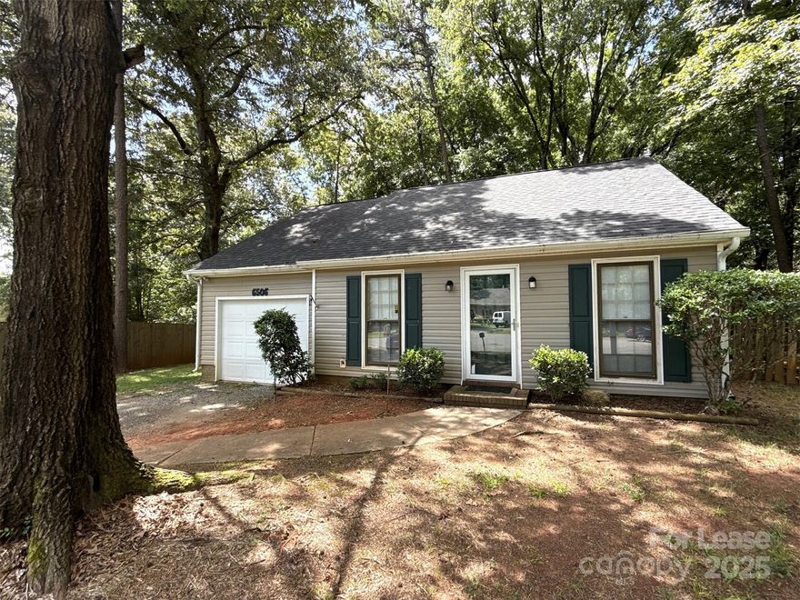 Ranch home with LVP flooring. Sits on a cul-de-sac and has a fenced back yard. Convenient to W.T. Harris Blvd, shopping and restaurants.  Renter's Insurance is required.