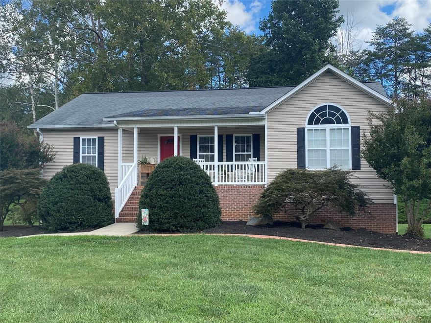 You will fall in love with this must see home in desirable Meadowcreek Estates, Open floor plan, Cathedral ceilings in living room and primary bedroom, built-in plant shelves that add wonderful character, Beautiful kitchen features custom cabinets and built-in wine fridge and pot filler, Primary bedroom/bath is very spacious and has laundry area and huge walk-in closet. Living room and primary bedroom has built-in speakers for home theater. Outside features deck with new trex floor and new railing. Outside of home also has nice landscaping and patio under deck. Basements has double garage with storage room, unfinished room has two storage areas and the possibility to add heated living space. All appliances stay including washer and dryer.