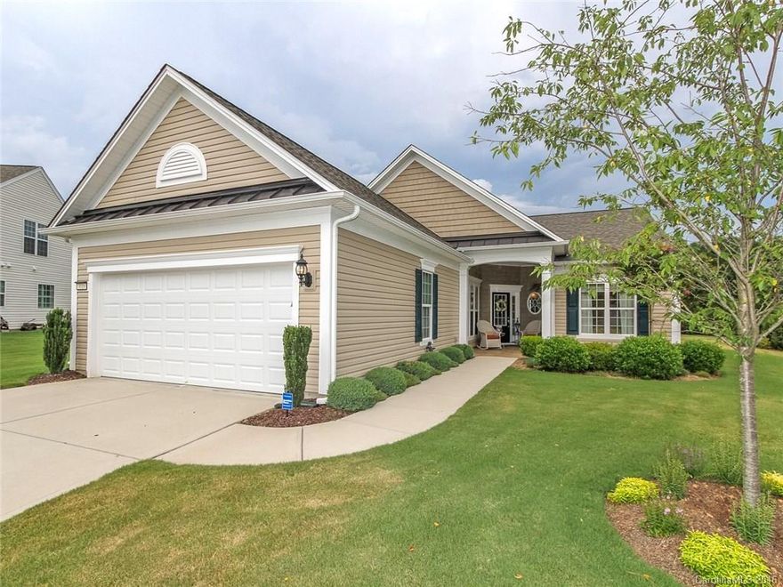 One of a kind Surrey Crest located on a large cul du sac, golf course lot.  This home is move-in ready! 2 beds, 2 baths, office & screened porch. Eat-in kitchen with granite, large island, upgraded SS appliances, gas stove, under & over cabinet lights. Highly upgraded with hardwoods, custom paint, 2-piece crown molding thru out, frameless master shower, 4’ extended garage. Great room fireplace, glass sliders to screen porch. Master custom closet. Upgrades galore! You won’t be disappointed!