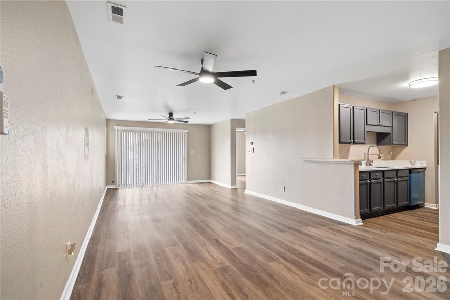 Experience elevated living in this fully remodeled third-floor residence, minutes from Uptown Charlotte. Bathed in natural light, the sunlit primary suite features oversized windows for serene mornings and quiet evenings. The interior has been thoughtfully refreshed with crisp paint and waterproof LVP flooring, creating a seamless, contemporary palette throughout.
Entertain in a stunning, chef-inspired kitchen finished with luminous quartz countertops, a large farmhouse sink, new stainless appliances, and elegant nickel fixtures. Both bathrooms echo the same refined aesthetic with quartz surfaces, designer lighting, and modern hardware.
Relax on your covered patio—an intimate outdoor retreat that includes a private storage closet—and enjoy community luxuries such as a sparkling outdoor pool and a stylish clubhouse available to owners and renters. Perfectly situated near Plaza Midwood and NoDa with easy Light Rail access, this home blends comfort, style, and convenience in one of Charlotte’s most desirable neighborhoods.
Schedule your private tour today and discover effortless, sophisticated living.