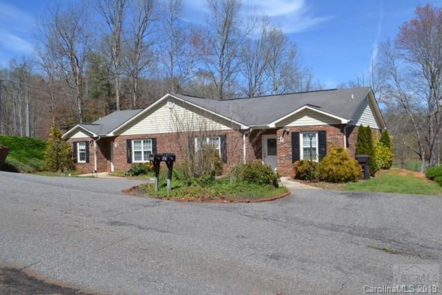 Well maintained brick duplex located in Glen Alpine's only certified 50+ community! Each unit provides emergency call devices in bedrooms and baths and handicap accessible entryways. Open living, dining and kitchen provide lots of natural light. Kitchen appliances remain. Two spacious bedrooms and one full bath with walk-in shower and half bath centrally located for guests. Laundry connections are in full bath. Back patio perfect for grilling. Small yard is easy to maintain, yet offers great space for personal plantings.