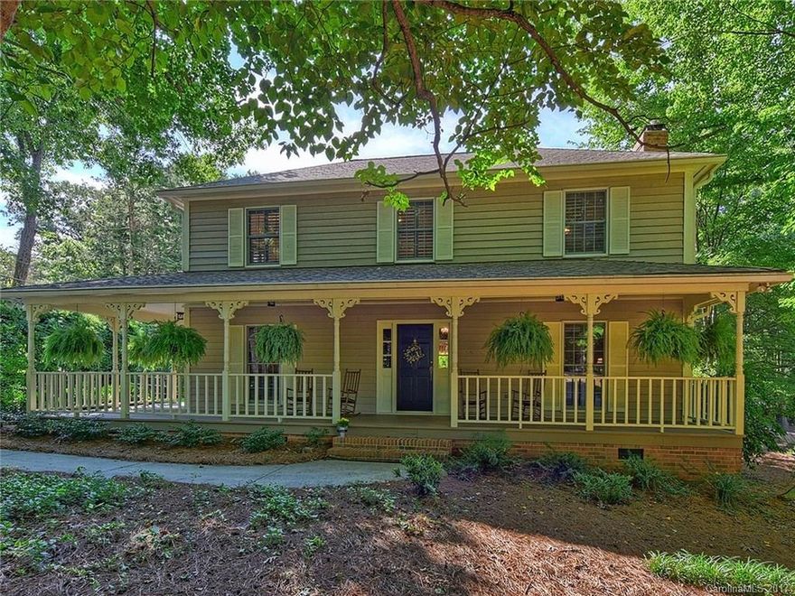 Charming Thomasson built home with wrap around porch. Spacious great room with fireplace opens up to a heated and cooled sunroom overlooking private backyard. Formal dining room w/crown & chair rail moldings. Plantation shutters throughout home. Kitchen updates refinished cabinets, tile floor, Corian countertop and appliances. Laundry/mud room off kitchen with door to porch and driveway. Large master w/ Master bath updated w/ Steam shower, double vanity, tile floor. Roof 2007, HVAC 2010