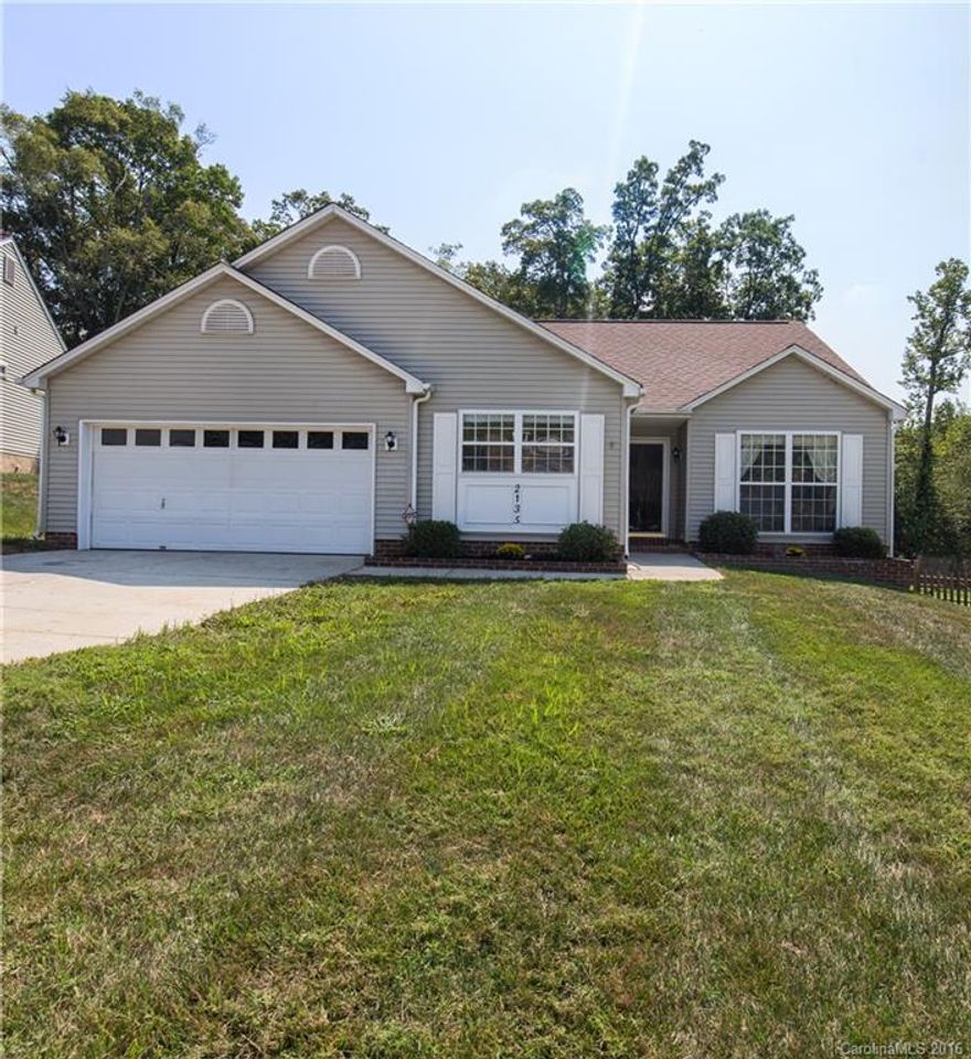 Welcome Home! This charming 3 BR, 2 BA ranch home features Brand New Bamboo Flooring throughout! This truly open concept home impresses with vaulted ceilings and dual sky lights highlighted by a beautifully completed Gas Stone Fireplace!   The Kitchen features NEW stainless steel appliances. The Massive Master Bedroom with attached master suite offers a large garden tub & a walk-in closet!  Enjoy the coming cool fall days in the backyard which backs up to 40 acres of woods!  This one won’t last!