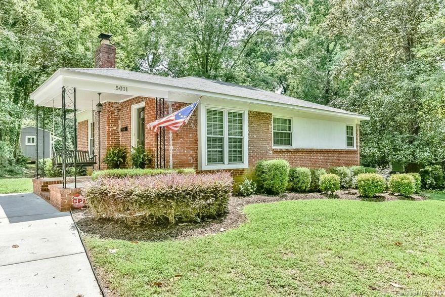 Well maintained home in a convenient location with a short walk to stores and restaurants.  Close to uptown, South Park, airport and light rail.   Hardwoods, new windows (2008), updated bathroom and kitchen, new roof (2013), plus other updates.  Lovely backyard to entertain and relax.  Move-in condition.  Must see to appreciate.