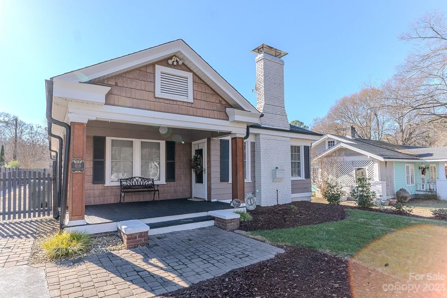 A charming, bright & inviting home outside & inside. Enjoy rocking chairs on the front porch, overlooking the beautifully landscaped front yard or entertain on the spacious, covered back deck. Inside, high ceilings & all the beauty of an historic home, but with the important updates to make it so comfortable. The front living & dining rooms feature beautiful wood floors and impressive molding. Neutral carpeting in the bedrooms and hallway for additional comfort. Period appropriate glass door knobs add to the abundant charm. For additional storage options, there is a partially floored walk-up attic as well as easy access to systems under the home via stairs to the basement & crawlspace access. The perfect combination of modern conveniences & historic grandeur. Please note that seller cannot vacate the home until 3.8.24, so please make offers accordingly. Seller shared updates that include hvac unit (2 yrs old), roof (3 yrs old), tub/shower stall (4 yrs old)-(all dates approximate).