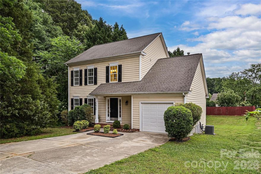 "MUST SEE" 9820 Aaronda Court — a charming cul-de-sac home in Charlotte’s convenient University area!
This well-maintained 3-bedroom, 2.5 bath home, offers spacious living areas, a functional layout, and a large yard perfect for entertaining, relaxing, or a great place for outside activity's. The main level showcases beautiful new vinyl plank flooring, offering both style and durability, dining & living rooms, a great room flowing into the kitchen which is outfitted with stainless steel appliances and has updated Granite-countertops including an island perfect for additional cooking space, and finally a half bath & a dedicated laundry room.  Upstairs, the three bedrooms & hallway are comfortably finished with new carpet creating a cozy retreat which includes two full bathrooms, a private primary bathroom attached to the primary bedroom, as well as a hallway bathroom. The attached one-car garage provides additional space for parking and/or storage.  The entire interior of the home has been repainted, including doors & trim and all cabinets.  Most plumbing & light fixtures have also been replaced along with all cabinet & door hardware & locks.  Both the roof and HVAC have been replaced, in 2018 and 2020 respectively.

 9820 Aaronda Ct is tucked away in an established neighborhood, yet just minutes from UNC Charlotte, the Lynx Light Rail, shopping, dining, I-485, and Uptown Charlotte.  Whether you’re a first-time buyer, investor, or looking for your next move-up opportunity, this must-see home delivers comfort, convenience, and value in a prime location.