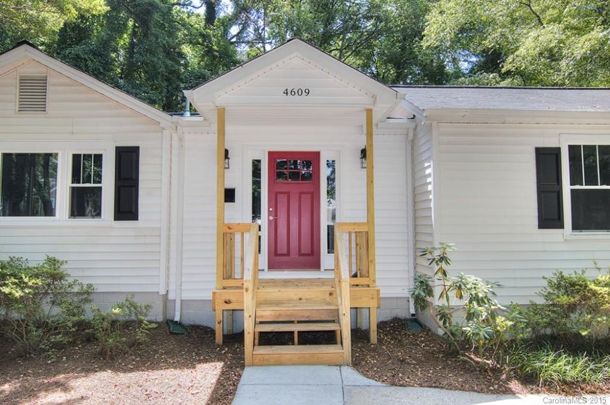 Total renovation including new true master suite with double closets and master bath featuring double vanity and double shower. Island kitchen with gas range, new cabinets, granite and tile. Large open kitchen and living area. New hardwoods throughout bedroom and living area, and tiled bathrooms.  New tankless hot water heater, new furnace, new AC, new duct work, new windows.  Shaded brick patio and low maintenance yard.   Special financing available with 3% down and no mortgage insurance.