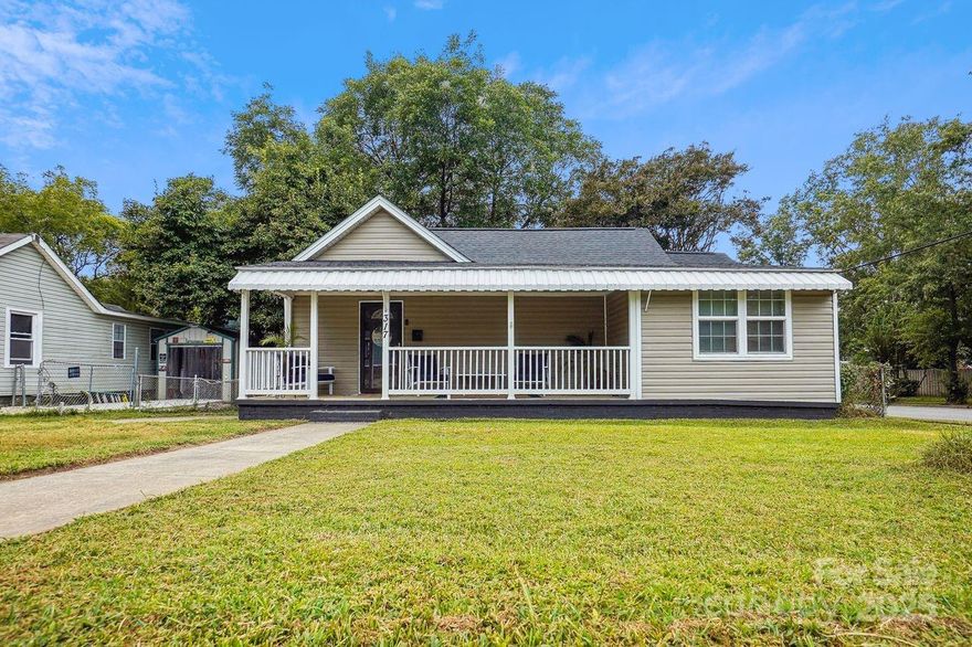 ***Back on market due to NO FAULT of seller****Beautifully updated home on the corner of Pickens and Annafrel, just minutes from a park, downtown Rock Hill and nearby amenities. This move-in-ready gem features 2 bedrooms, 2 full baths each with dual sinks, and custom tile work. The primary bedroom offers a walk-in closet and a bonus space perfect for a home office. Gorgeous LVP flooring and lighting throughout. With attention to detail, the kitchen shines with stainless steel appliances and custom countertops. A new roof was installed in the fall of 2024, windows were updated in 2014, hot water heater in 2018, new vinyl siding in 2022 and water filtration system in 2023. Enjoy the large, fenced backyard and nearby sidewalks for pleasant afternoon strolls. The front porch is perfect for morning coffee or enjoying the outside.  You won't want to miss this wonderful home.