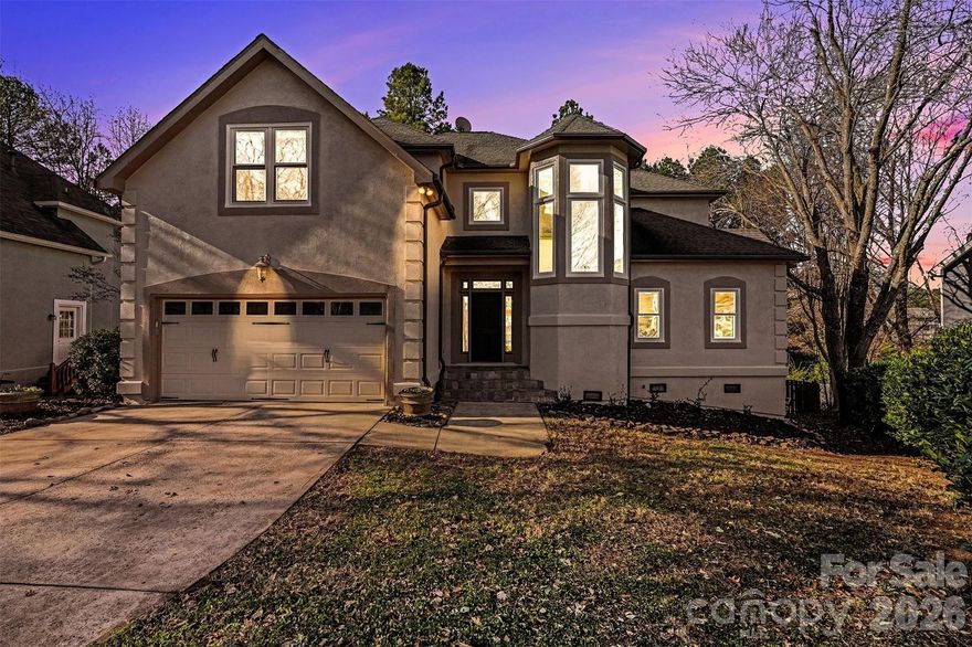 Location, lifestyle, lake views, and top-rated schools come together in this beautifully updated home on a quiet cul-de-sac in the highly sought-after Blue Stone Harbor community. Perfect for those who love life on the water, this property offers seasonal views of Lake Norman and is just a short walk to the community pool, boat slips, dock, and boat ramp—making spontaneous boating, fishing, and sunset cruises part of your everyday routine. Situated on a generously sized lot, the home features a large fenced-in backyard—ideal for pets, play, entertaining, or simply relaxing outdoors. Whether hosting summer barbecues or enjoying quiet evenings under the stars, the yard provides the perfect extension of your lake lifestyle. Inside, the main-level primary suite creates a peaceful retreat after a day on the lake. The updated spa-like primary bath features a luxury vertical spa shower system and a freestanding BainUltra heated AromaCloud soaking tub—ideal for unwinding.  Pre-finished engineered hardwood floors flow through the kitchen, dining area, family room, and primary bedroom, combining style with durability for easy lake living. Upstairs, two spacious bedrooms, a flexible room perfect for a fourth bedroom or home office, and a generous loft offer plenty of space for guests, movie nights, or gathering after outdoor adventures. Custom built-ins in both the family room and loft add both function and charm, while abundant storage and an exceptionally tall crawl space provide room for lake gear and seasonal needs.
Recent updates—including new windows throughout, fresh interior and exterior paint, new upstairs carpet and padding, new ceiling fans, a new vapor barrier, gutter guards, and a three-year-old water heater—make this home truly move-in ready so you can focus on enjoying life on the water. Blue Stone Harbor is walk-able to many restaurants, groceries and other shopping options. It is known not only for its lake access but also for its friendly, social atmosphere—where neighbors gather at the pool, connect at community events, and enjoy an active, welcoming lifestyle. With easy access to I-77, shopping, restaurants, and nightlife, you get the perfect blend of serene lake living and everyday convenience. The seller is offering a one-year boat slip lease with an acceptable offer—an exceptional chance to fully embrace lake life at Blue Stone Harbor.